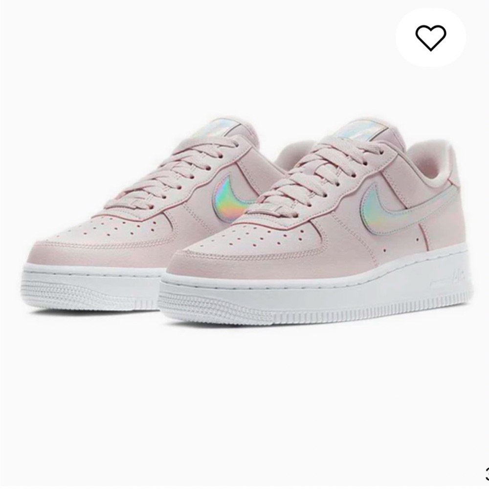 NIKE AIR FORCE 1 Pink Iridescent Rare Find! Size 7